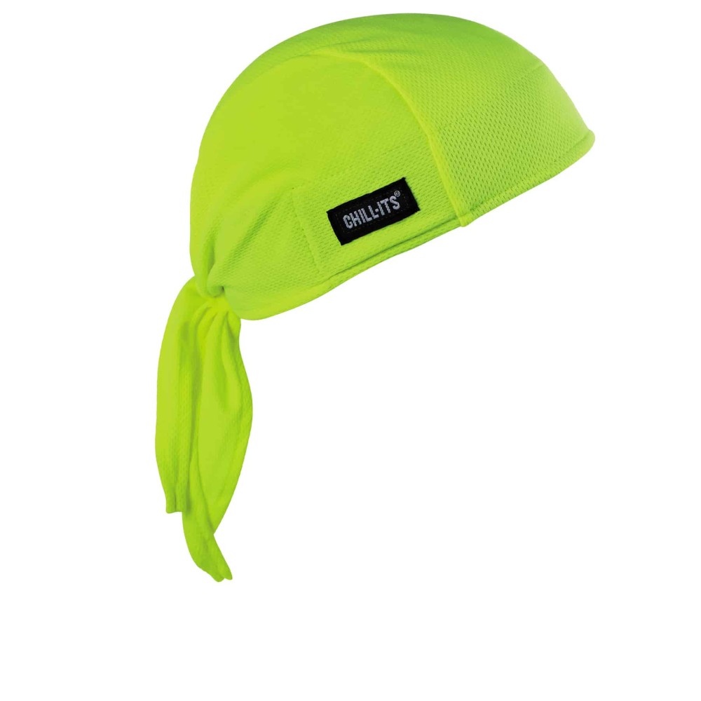 Ergodyne Lime Green High Performance Dew Rag - Flockneti