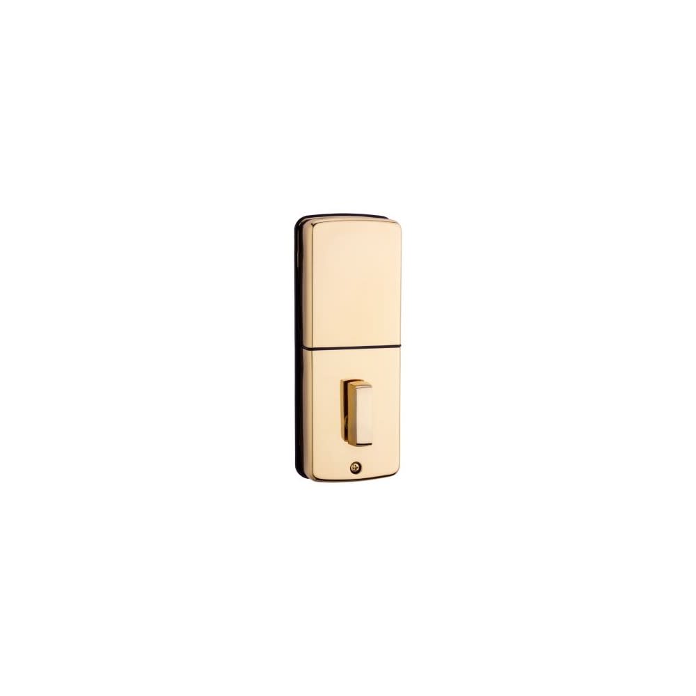 Kwikset Polished Brass Keyed One Side Powerbolt 2 Electronic Deadbolt - Flockneti