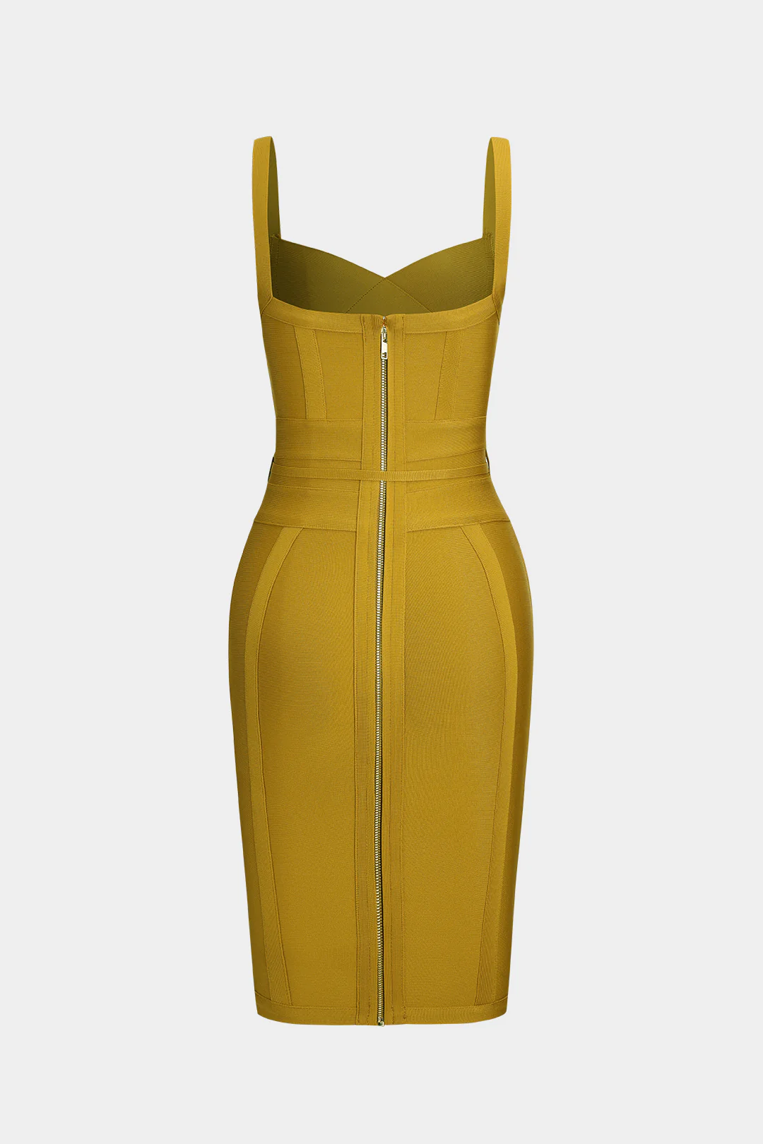 Knit Tie Front Zipper Slip Dress - Flockneti