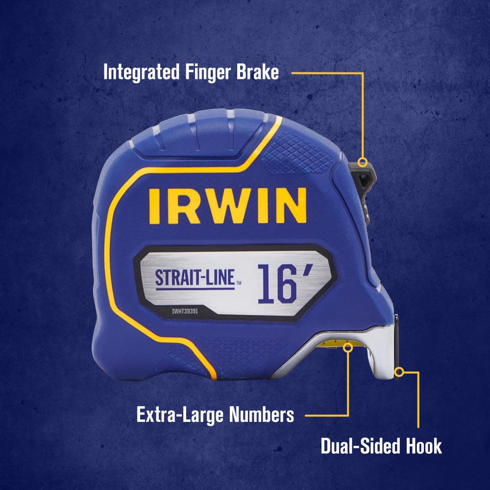Irwin STRAIT-LINE Tape Measure 16′ - Flockneti