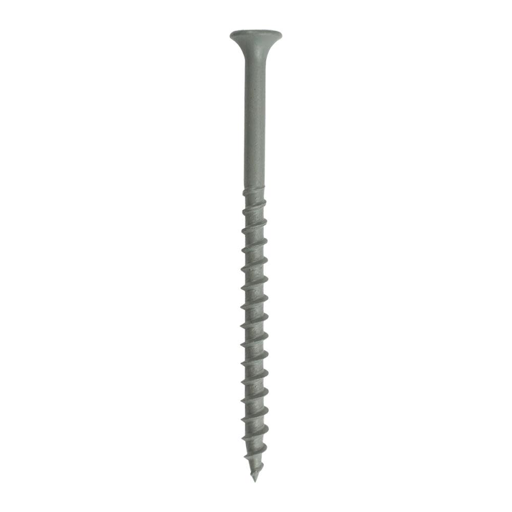 Grip Rite PrimeGuard Ten 5lb Deck Screw 3 in Gray Phillips Drive Head - Flockneti