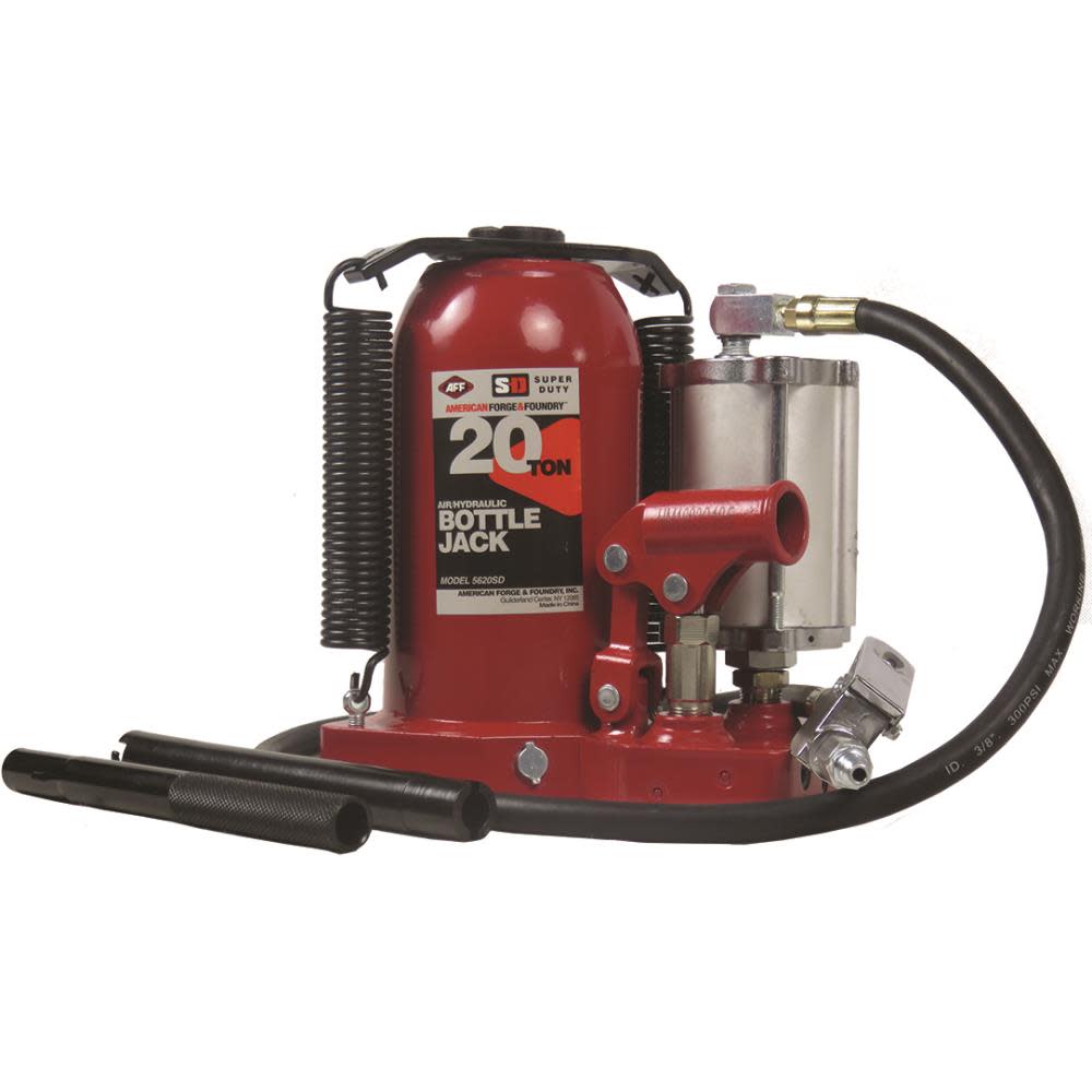 American Forge Air/Hydraulic Bottle Jack with Welded Tank and Frame 20 Ton - Flockneti