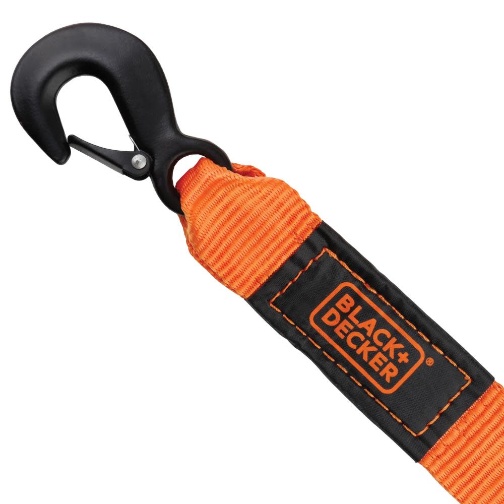 Black and Decker Tow Strap 2″ x 20′ Medium Duty 9000 LB Break Strength - Flockneti