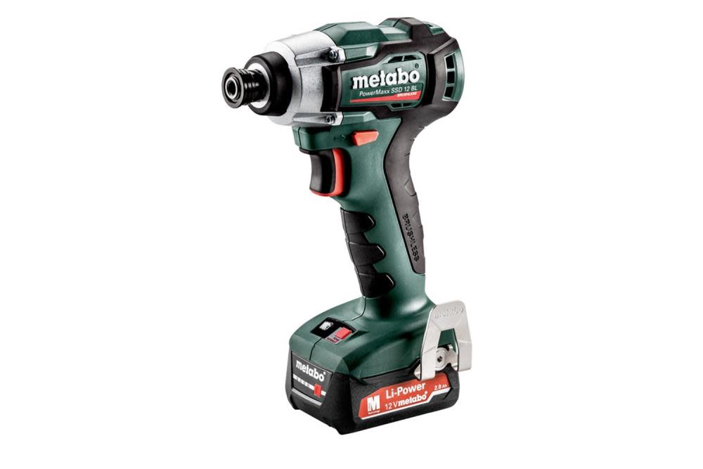 Metabo 12V PowerMaxx 1/4″ Hex Compact Impact Driver Kit - Flockneti