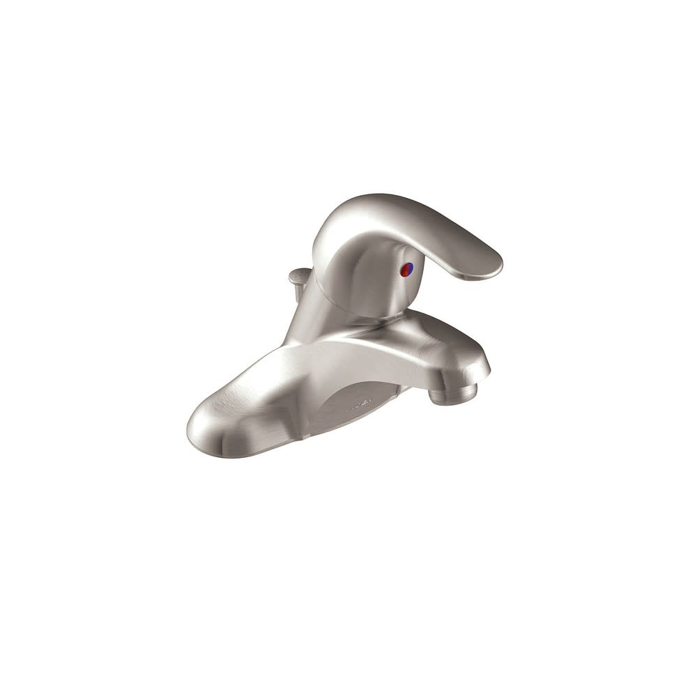 Moen Adler Bathroom Faucet Spot Resist Brushed Nickel Low Arc - Flockneti
