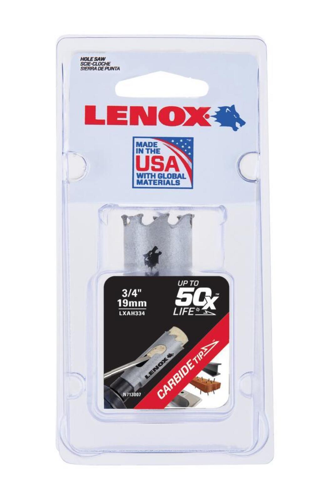 Lenox Hole Saw Carbide Tipped 3/4″ 19mm - Flockneti