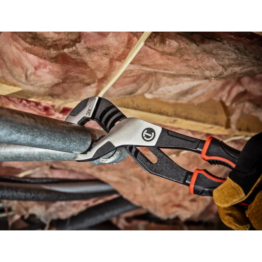 Crescent 8″ Z2 K9 V-Jaw Dual Material Tongue and Groove Pliers - Flockneti