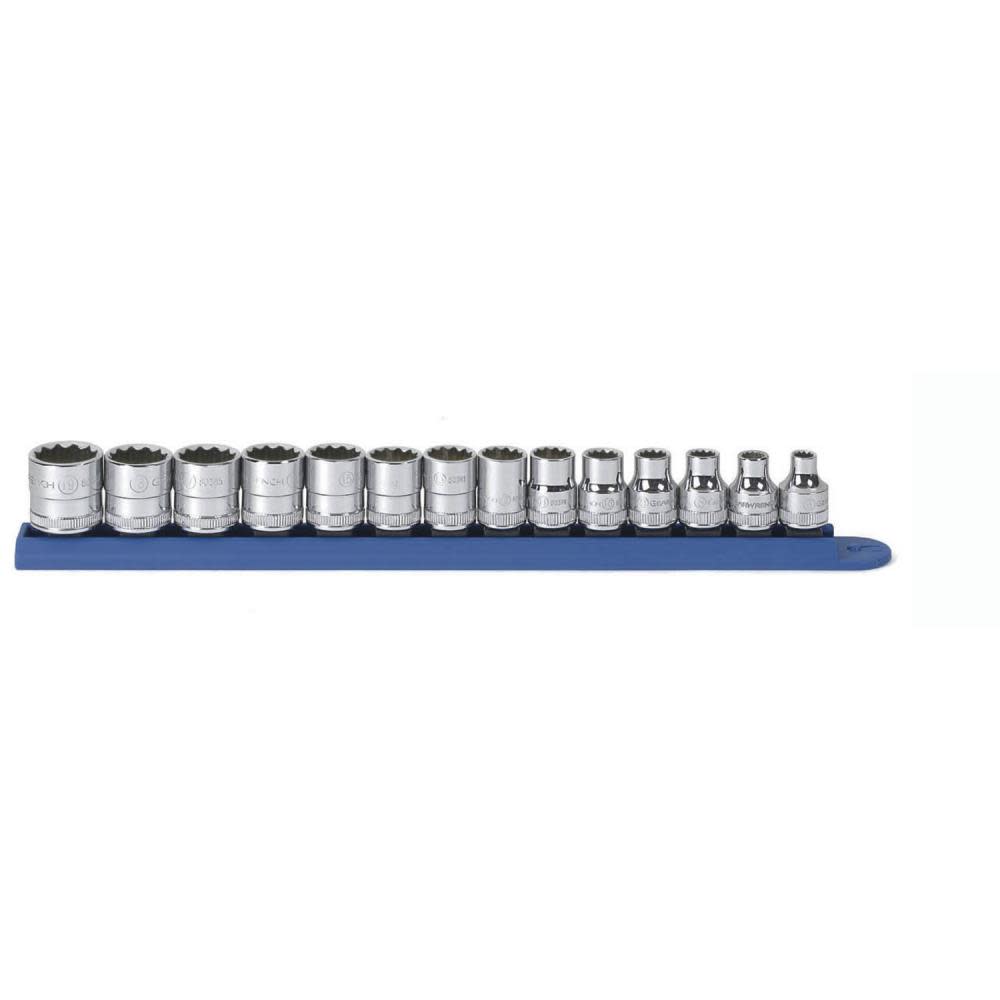 GEARWRENCH 14 Pc 3/8 In Drive 12 Point Metric Socket Set - Flockneti