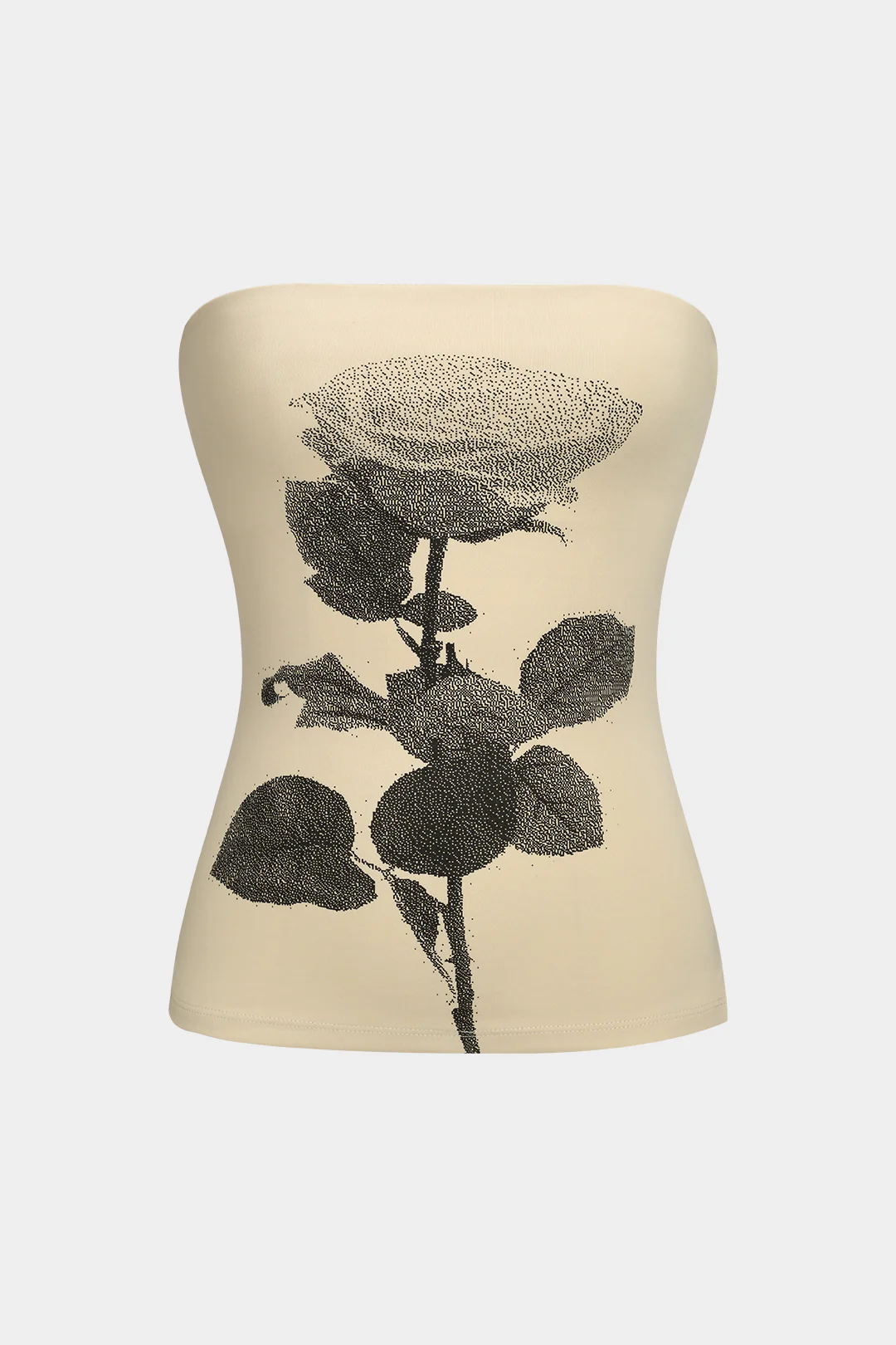Floral Print Backless Tube Top - Flockneti