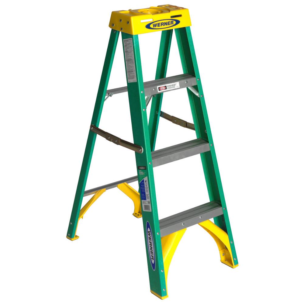 Werner 4 Ft. Type II Fiberglass Step Ladder - Flockneti