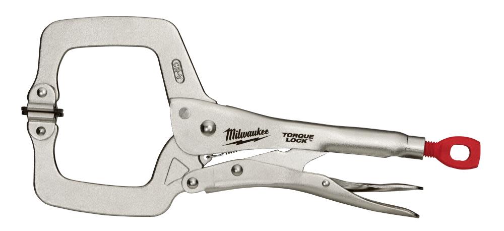 Milwaukee 11 in. TORQUE LOCK Locking C-Clamp With Swivel Jaws - Flockneti