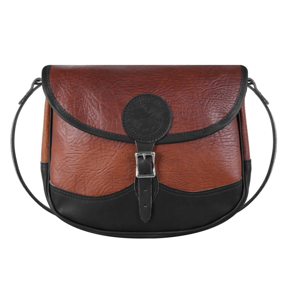 Duluth Pack 3 Liter Capacity Black Trim Leather Conceal & Carry Shell Purse - Flockneti
