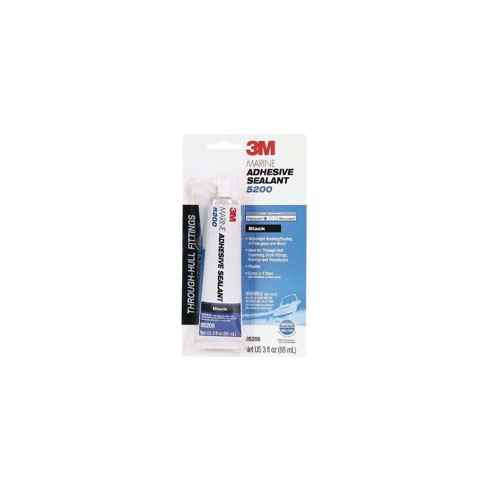 3M 3oz 5200 Series Black Marine Adhesive Sealant - Flockneti
