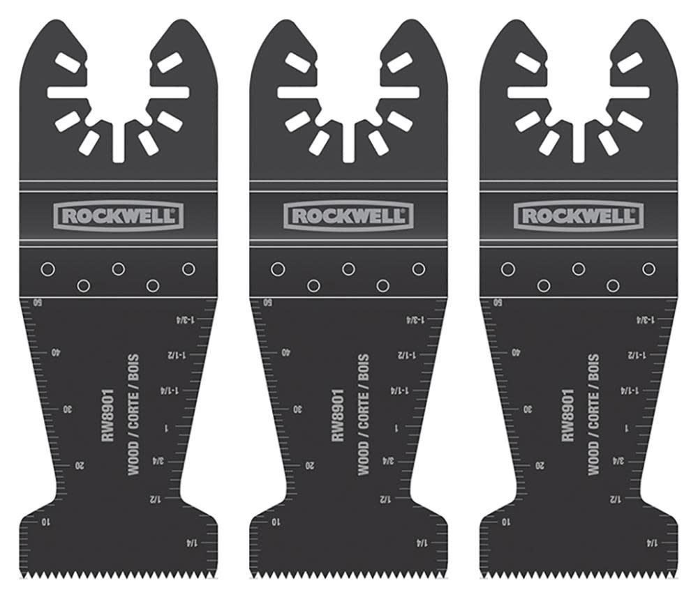 Rockwell 3-Pack High Carbon Steel Oscillating Tool Blades - Flockneti
