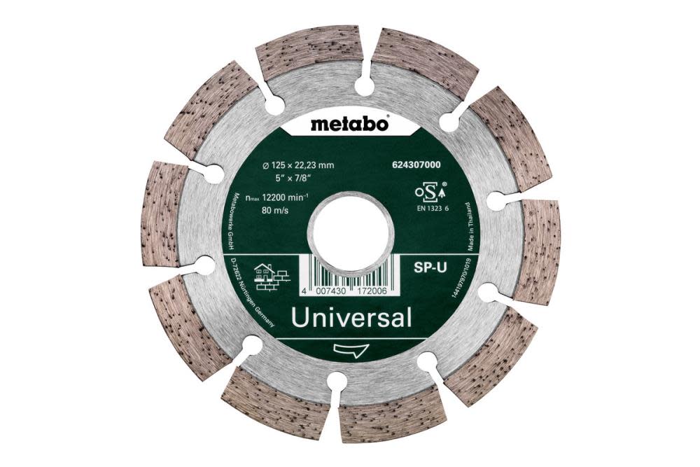 Metabo Diamond Cutting Disc 5″ x 7/8″ Universal 10 Segments - Flockneti