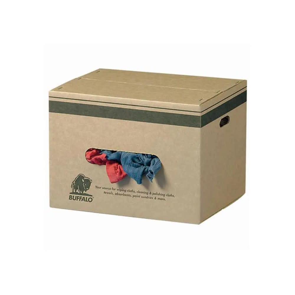 Buffalo Industries Recycled Colored T Shirt Cloth Rag 50 Lb Box - Flockneti