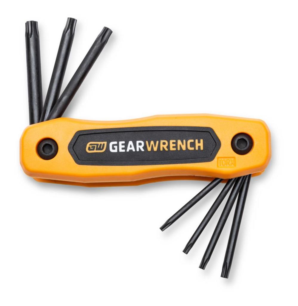 GEARWRENCH Tamper Proof Torx Folding Hex Key Set 8pc - Flockneti