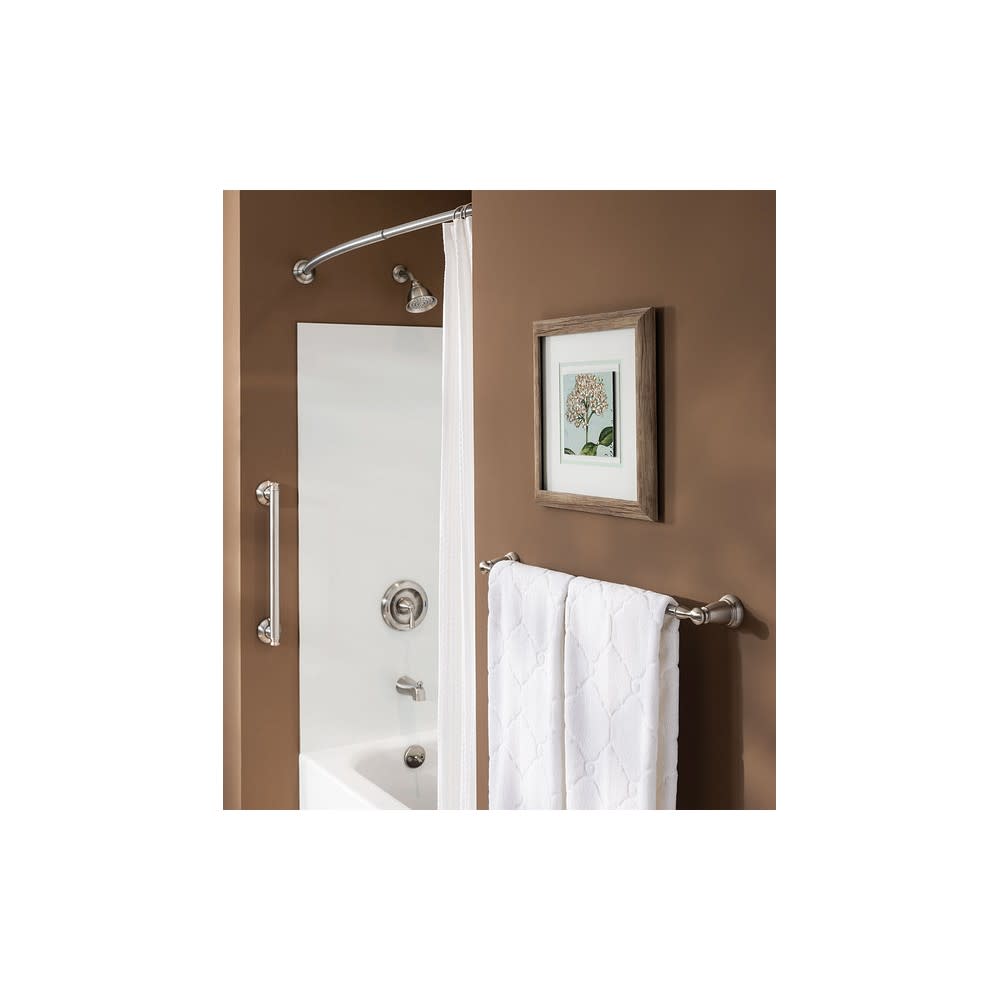Moen Shower Rod Brushed Nickel 72″ Adjustable Curved - Flockneti