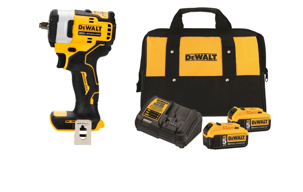 DEWALT 20V MAX 3/8″ Impact Wrench Hog Ring Anvil Kit Bundle - Flockneti