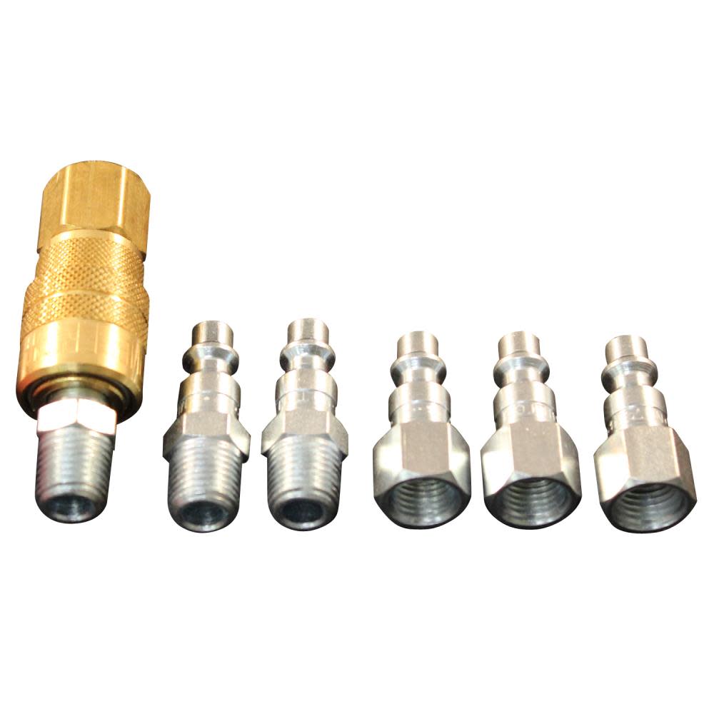 Milton (S-212) 1/4″ NPT M-Style Coupler and Plug Kit (7-Piece) - Flockneti