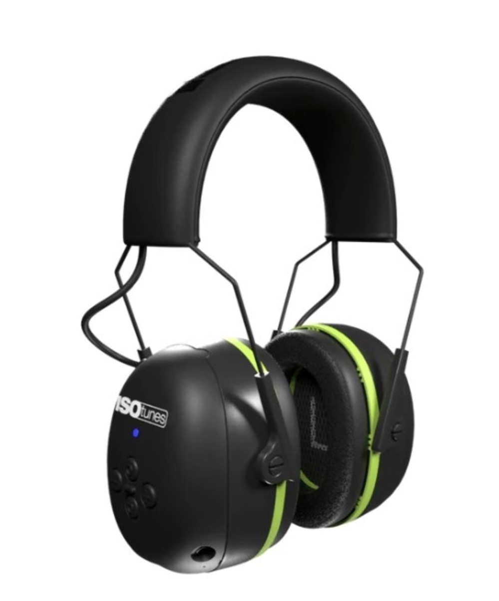 ISOtunes AIR DEFENDER Earmuff Bluetooth Black/Safety Green - Flockneti