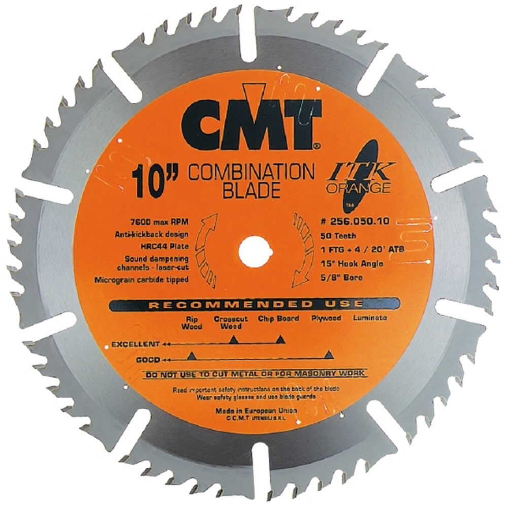 CMT 10 In x 50 x 5/8 In ITK Combination Blade - Flockneti