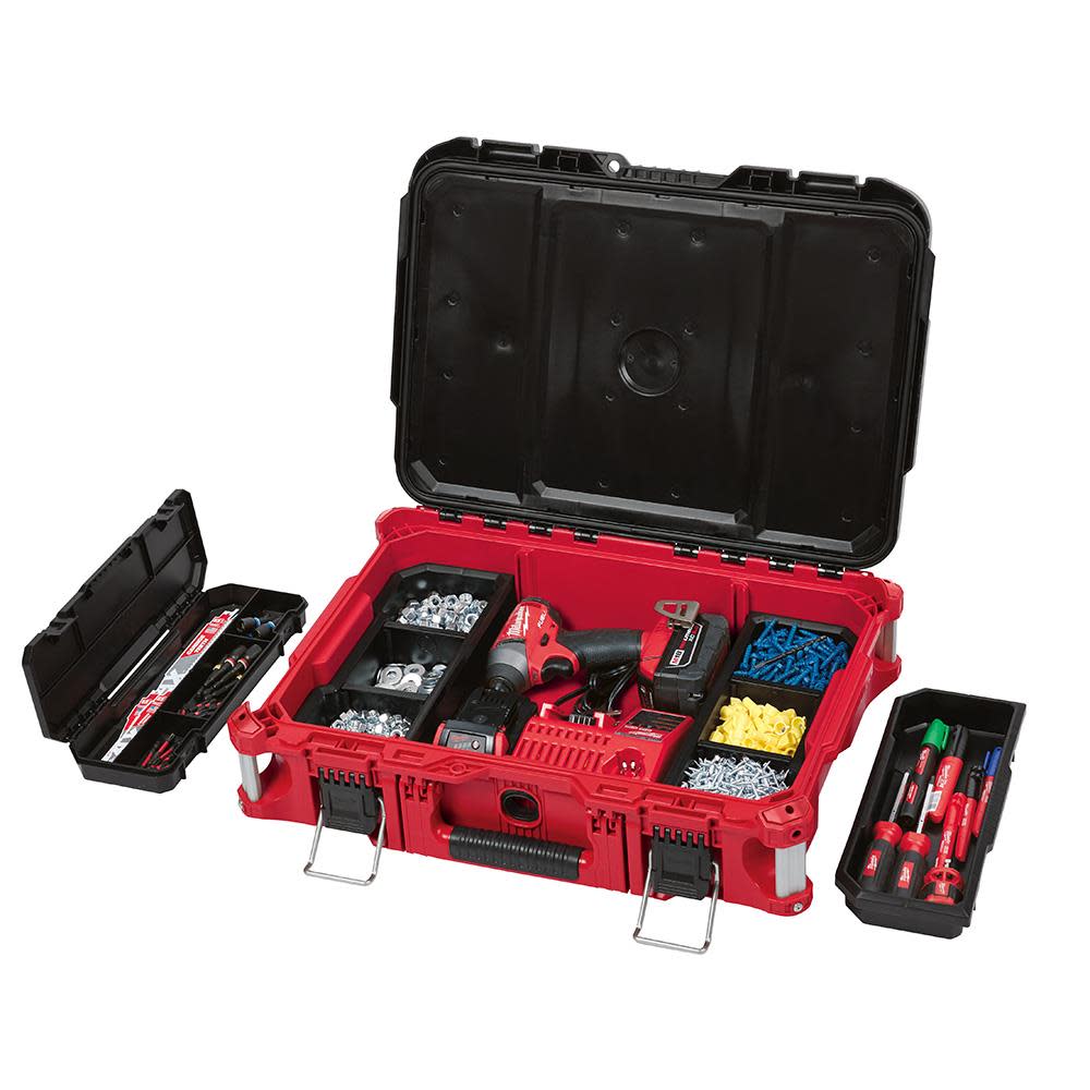 Milwaukee M18 FUEL 2 Gallon Compressor Bare Tool with PACKOUT Rolling Tool Box & PACKOUT Tool Box - Flockneti