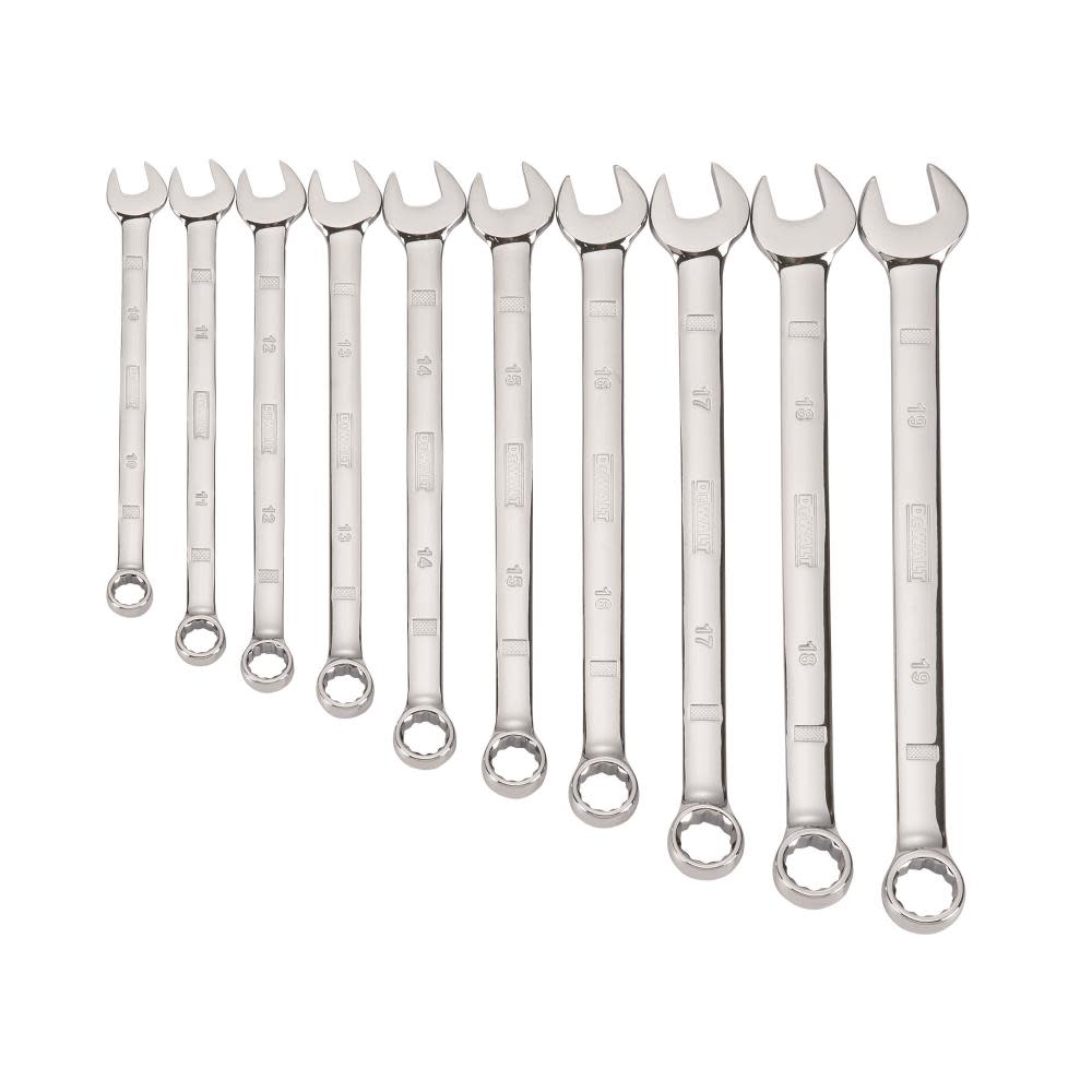 DEWALT 10 Piece Combination Metric Wrench Set - Flockneti
