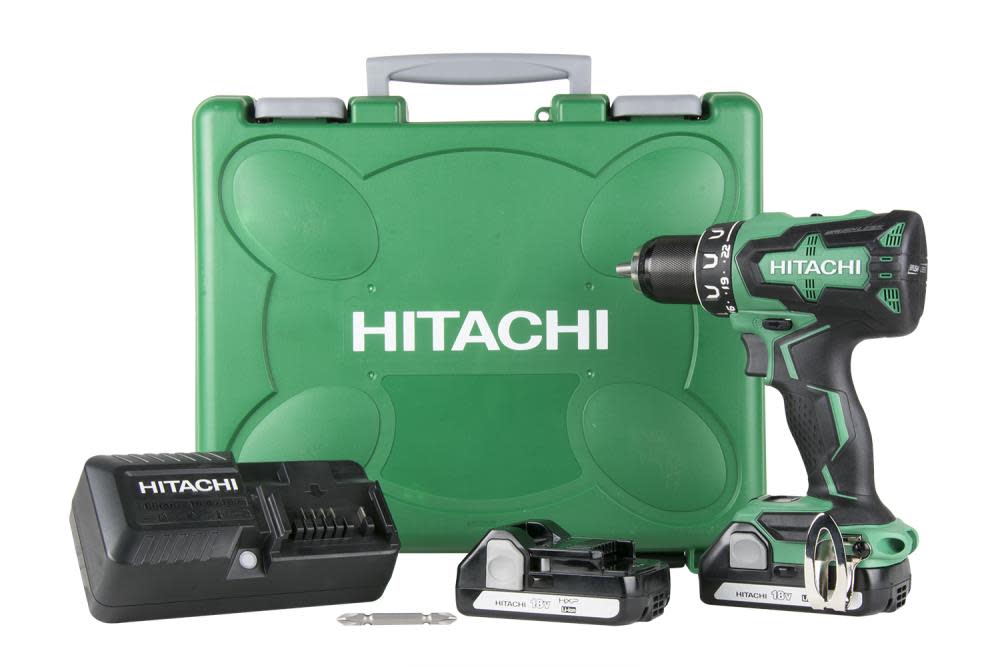 Hitachi 18 V Cordless Brushless Driver Drill (1.5Ah x 2) - Flockneti