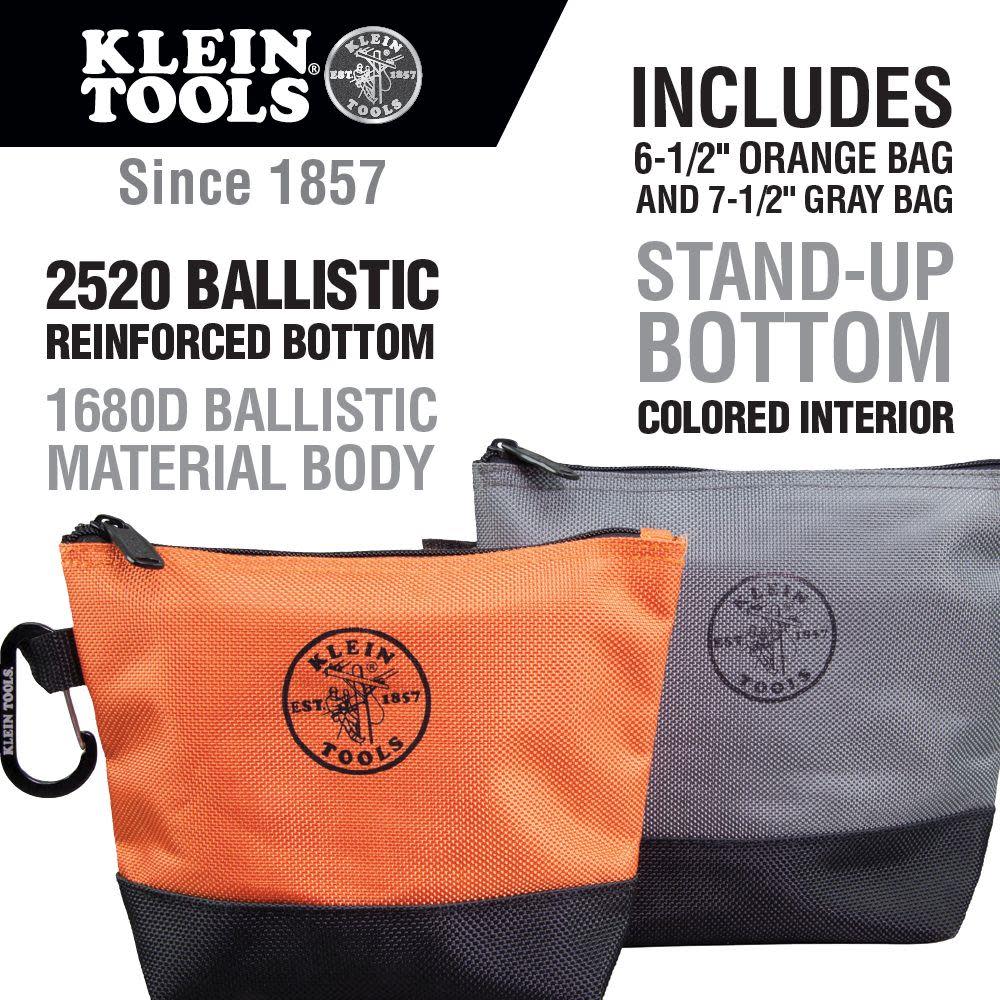 Klein Tools Stand Up Zipper Bags 2 Pk - Flockneti