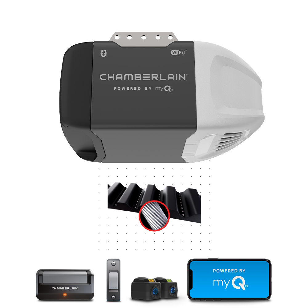 Chamberlain 1/2 HP Wi Fi Quiet Belt Drive Garage Door Opener - Flockneti