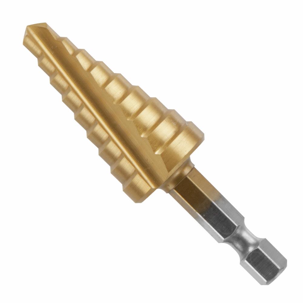 Bosch 1/4 In. to 3/4 In. Titanium-Coated Impact Step Drill Bit - Flockneti