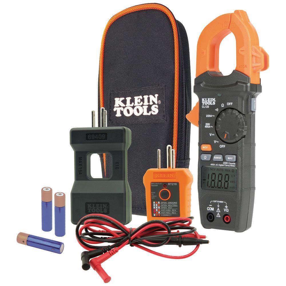 Klein Tools Clamp Meter Electrical Test Kit - Flockneti