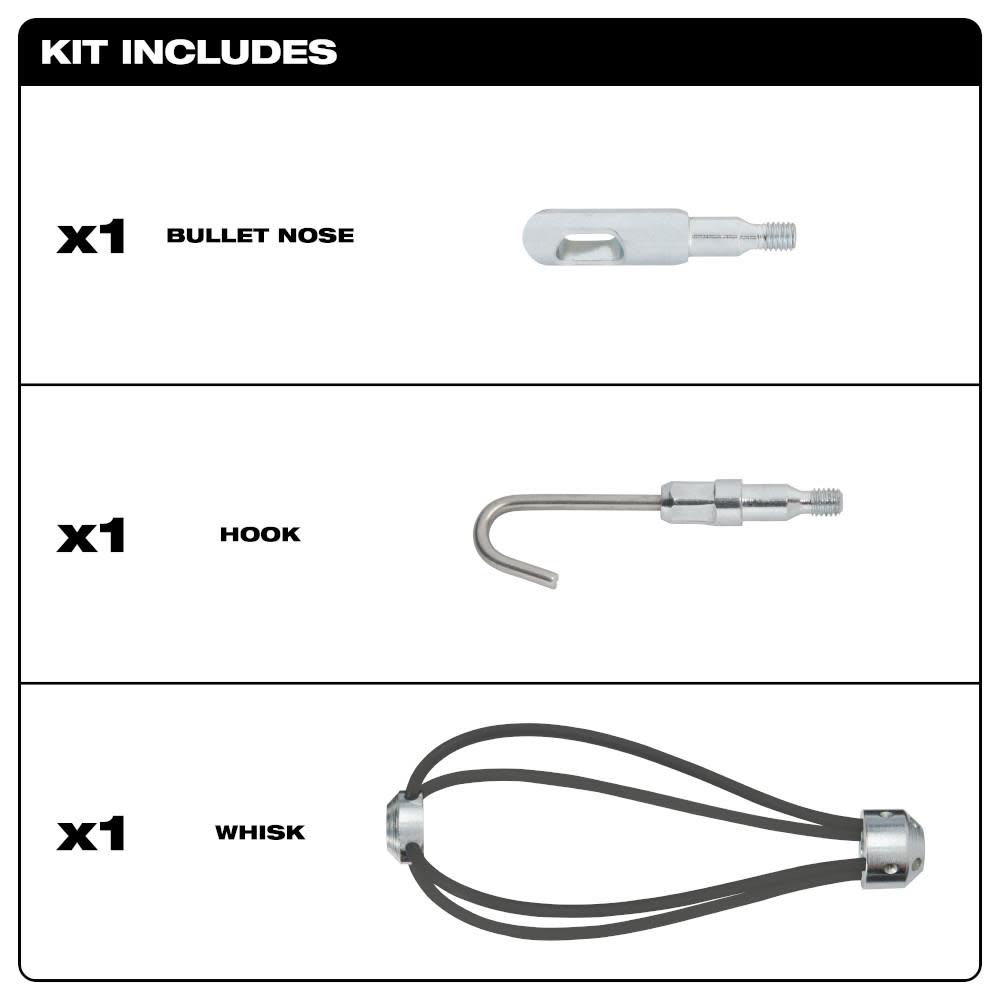 Milwaukee 3 Pc. Fish Stick Accessory Kit - Flockneti