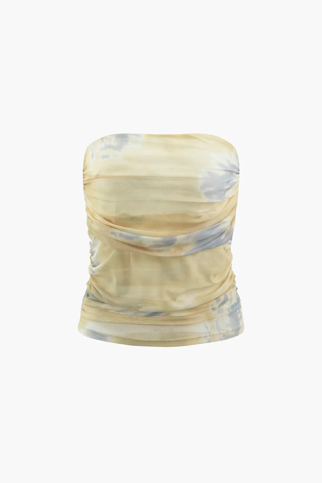 Abstract Print Ruched Cami Top - Flockneti