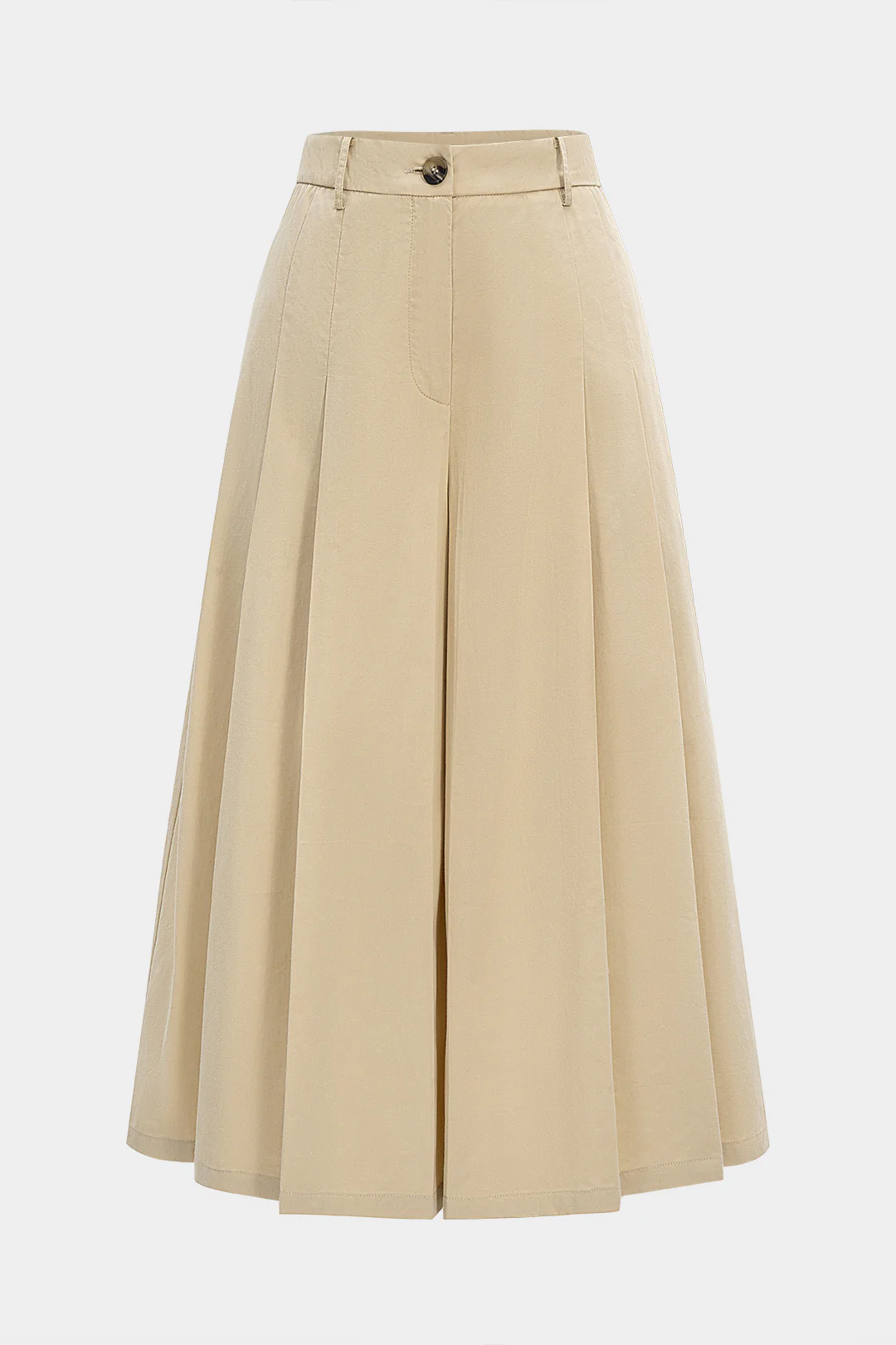 High Waist Wide Leg Pleated Trousers - Flockneti