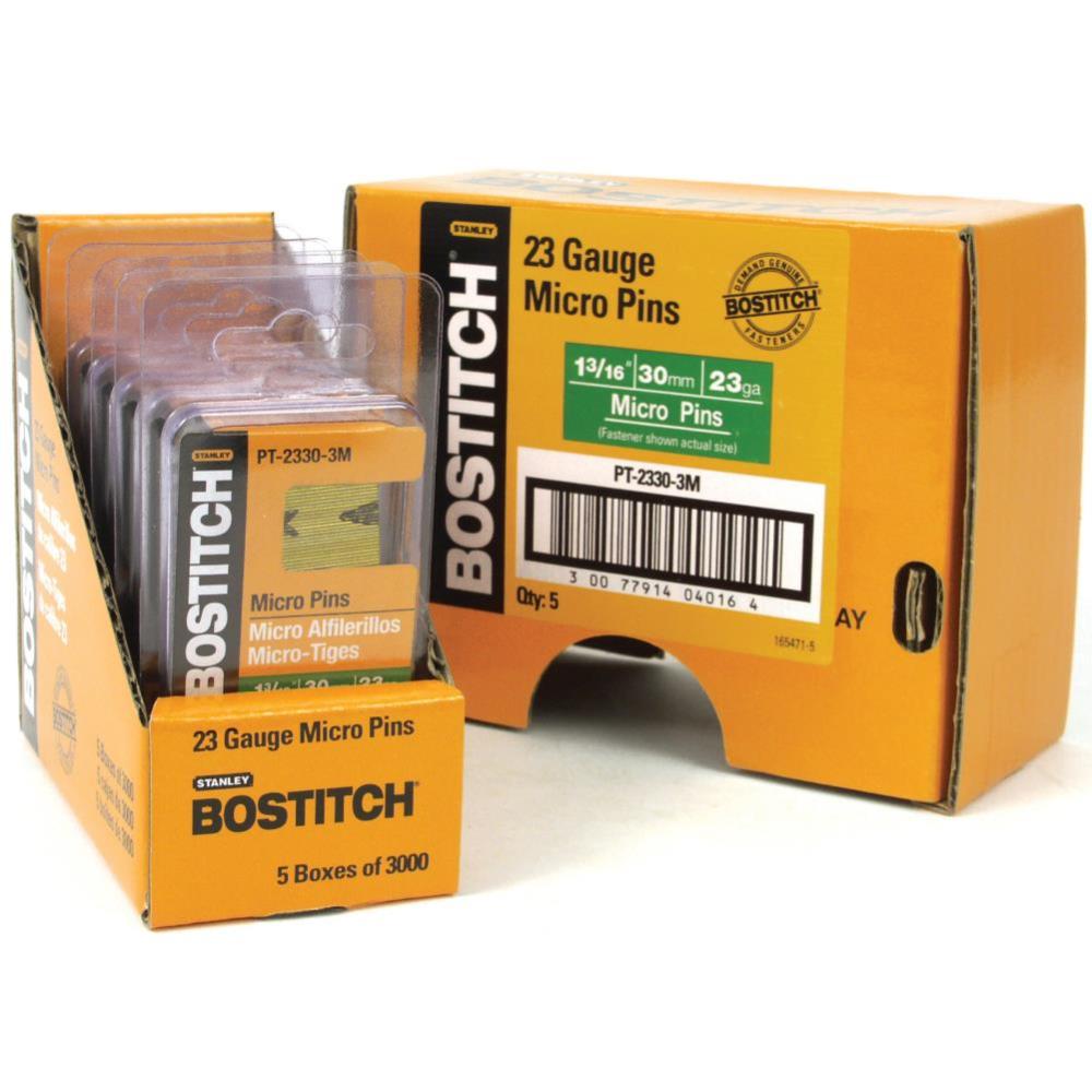 Bostitch 3000-Qty 1-3/16 In. 23-Gauge Pin Nails - Flockneti