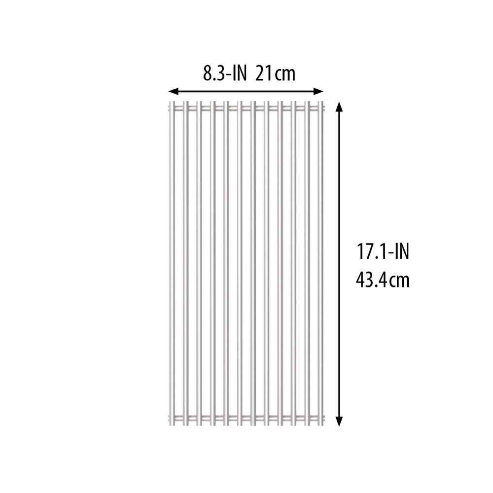 Broil King Stainless Steel SOVEREIGN/REGAL (PRIOR TO 2007) Cooking Grid – 1 Piece - Flockneti