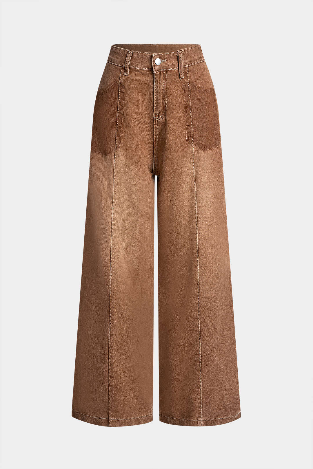 Denim High Waist Wide Leg Jeans - Flockneti