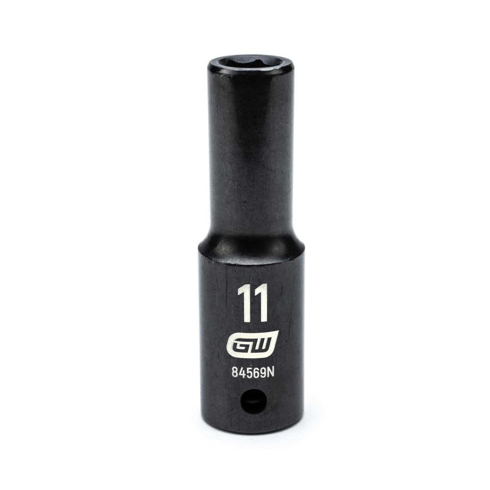 GEARWRENCH 1/2″ Drive 6 Point Deep Impact Metric Socket 11mm - Flockneti
