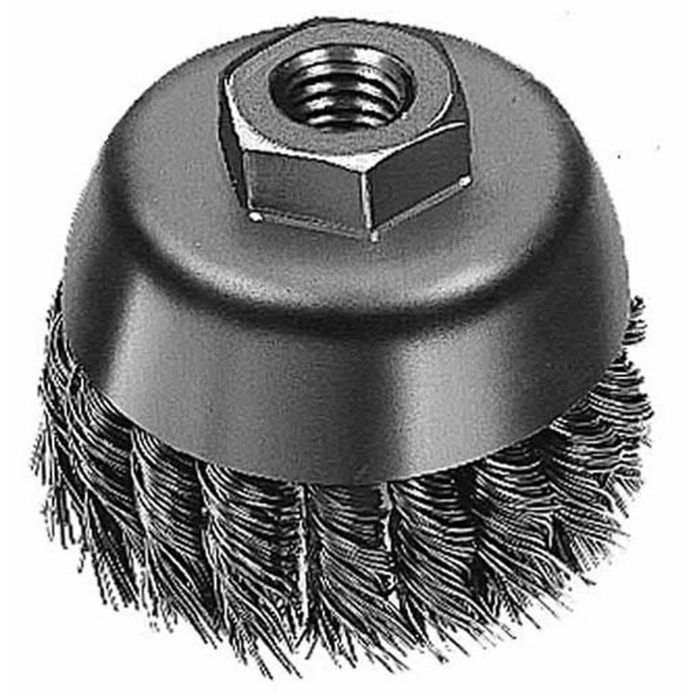 Milwaukee 4 in. Carbon Steel Knot Wire Cup Brush - Flockneti