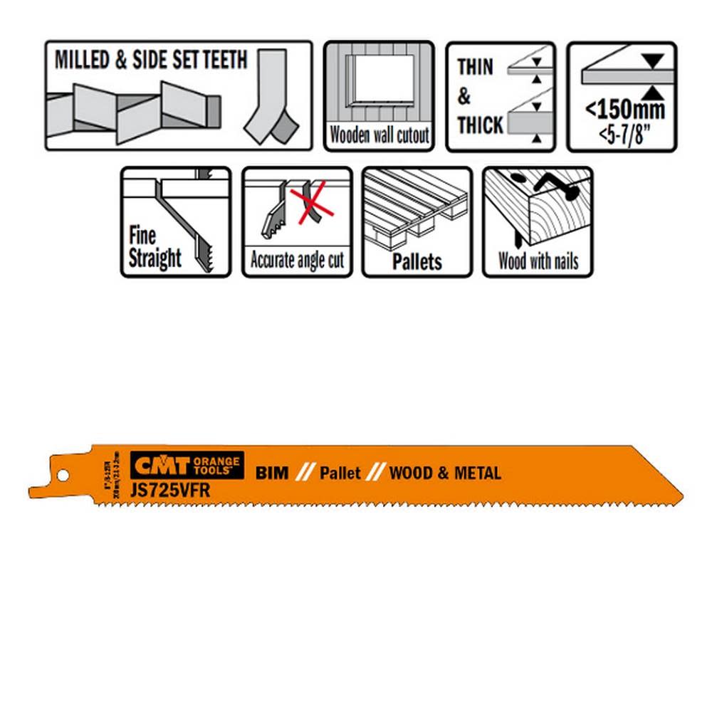 CMT Bi Metal Recip Blade - Flockneti
