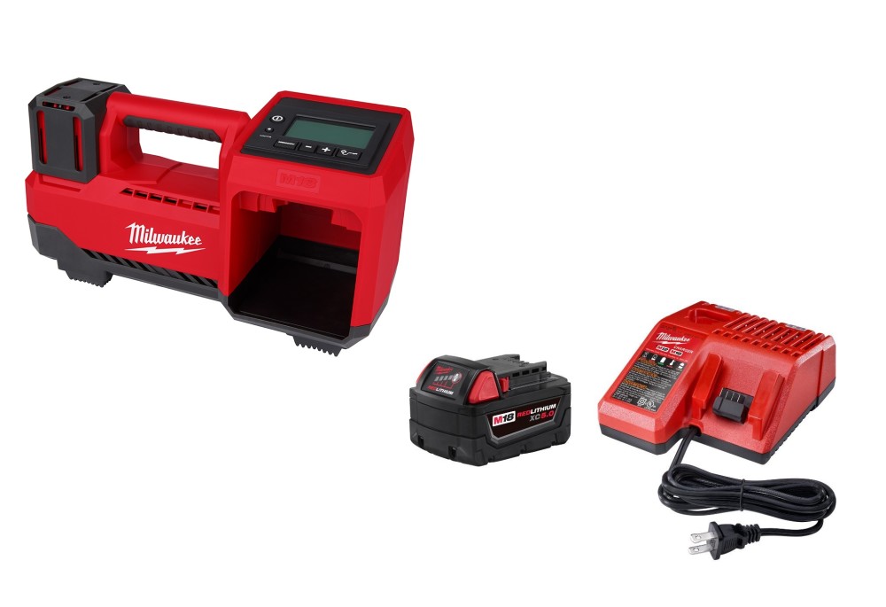 Milwaukee M18 Inflator with XC 5Ah Starter Kit Bundle - Flockneti