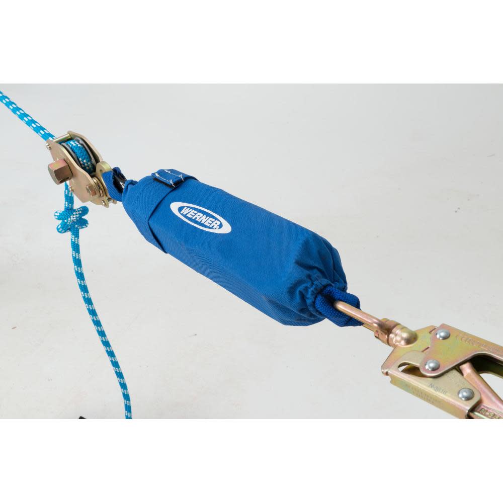 Werner L100030 30 ft 2-Man Rope Horizontal Lifeline System Cross-Arm Strap - Flockneti