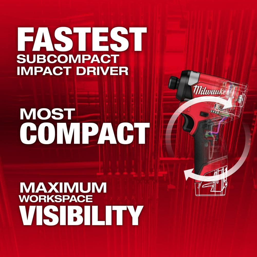 Milwaukee M12 FUEL 1/4″ Hex Impact Driver Reconditioned Bare Tool - Flockneti