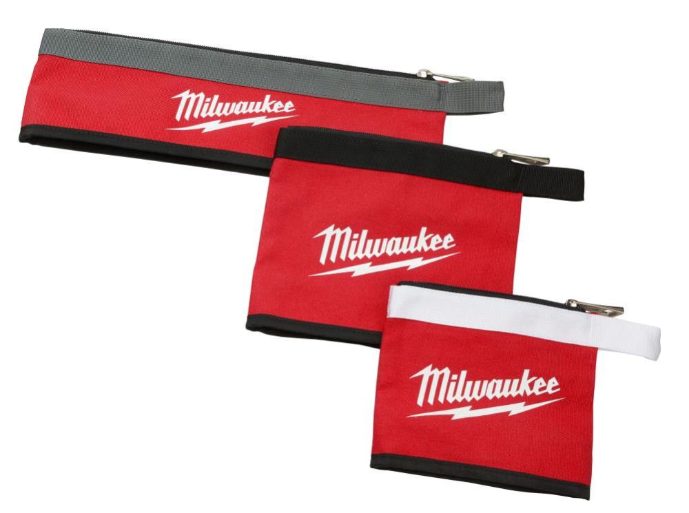 Milwaukee 3 PC Multi-Size Zipper Pouches - Flockneti