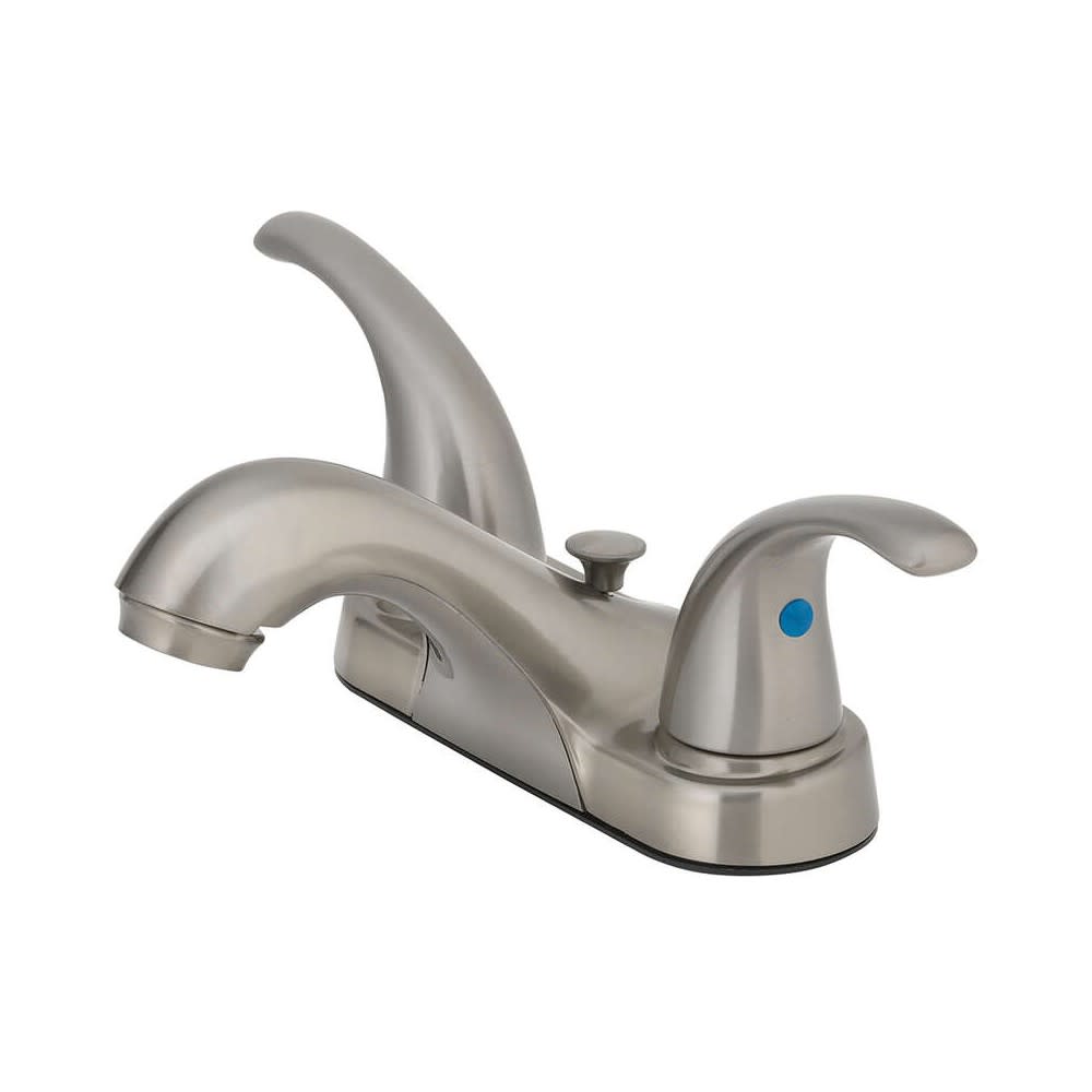 Oakbrook Bathroom Sink Faucet Two Handle Brushed Nickel - Flockneti