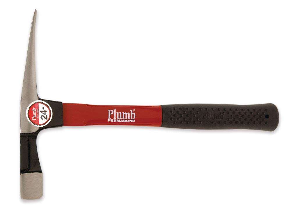 Plumb Hammer Brick with Fiberglass Handle 24 oz - Flockneti