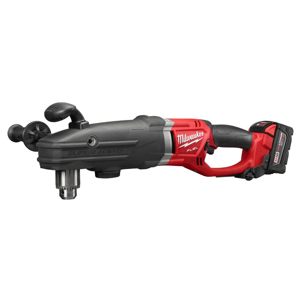 Milwaukee M18 FUEL Super Hawg 1/2 In. Right Angle Drill Kit - Flockneti