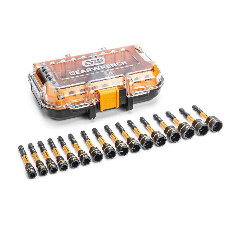 GEARWRENCH Bolt Biter Nut Extractor & Driver Set 16pc - Flockneti